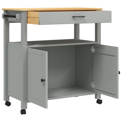 vidaXL Kitchen Trolley MONZA 84x40x88.5 cm Solid Wood Pine