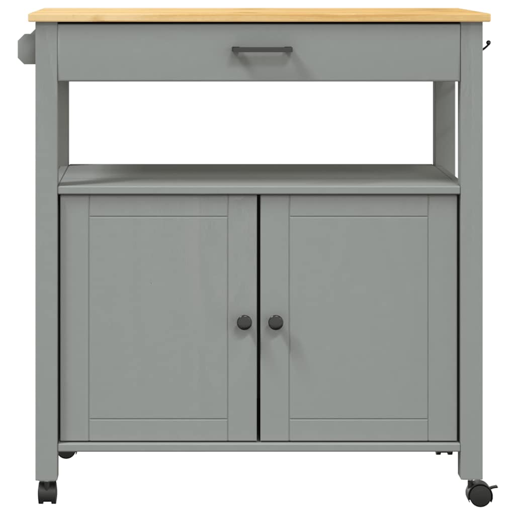 vidaXL Kitchen Trolley MONZA 84x40x88.5 cm Solid Wood Pine