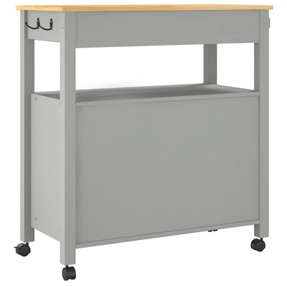 vidaXL Kitchen Trolley MONZA 84x40x88.5 cm Solid Wood Pine
