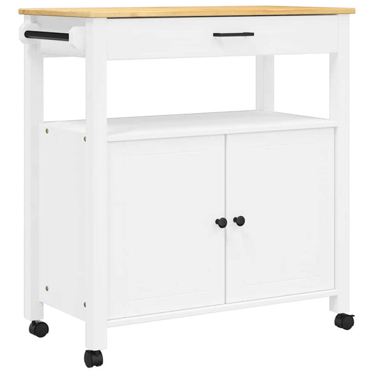 vidaXL Kitchen Trolley MONZA 84x40x88.5 cm Solid Wood Pine