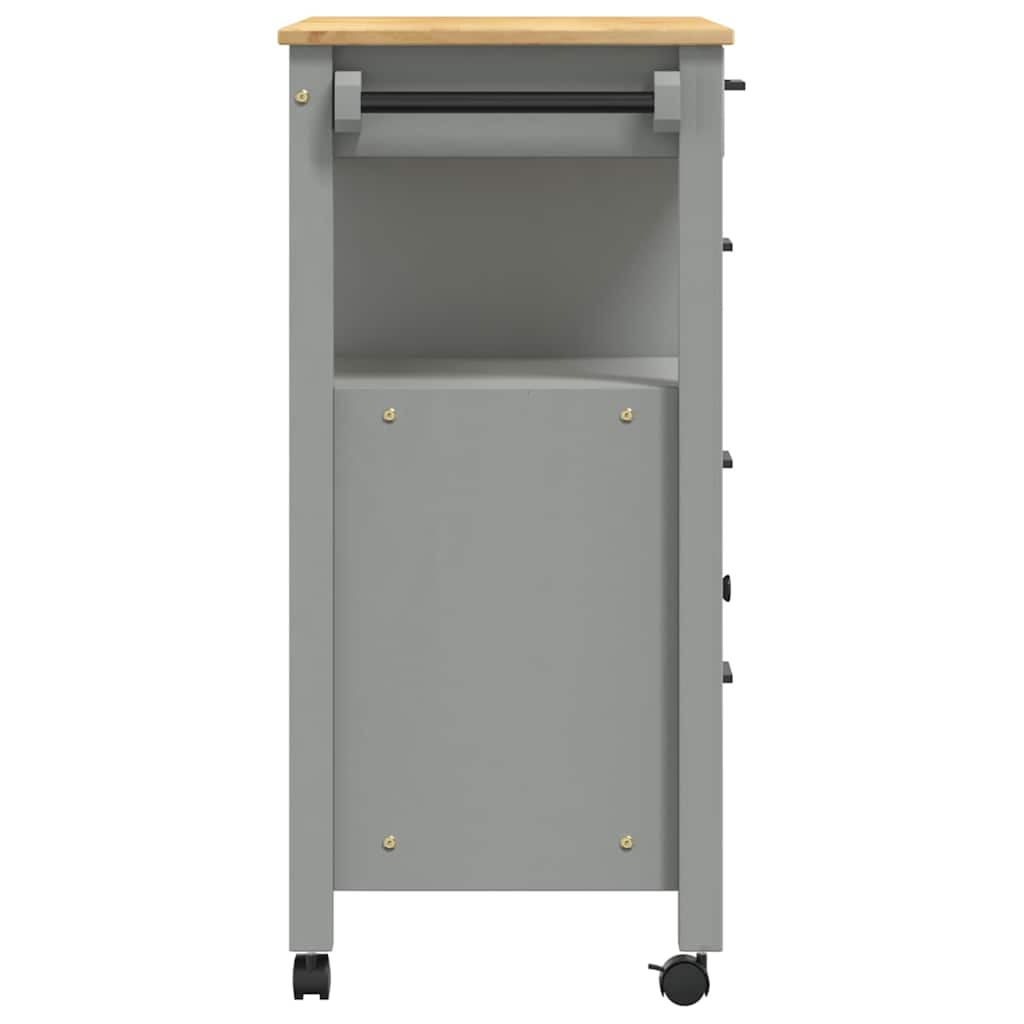 vidaXL Kitchen Trolley MONZA 84x40x88.5 cm Solid Wood Pine