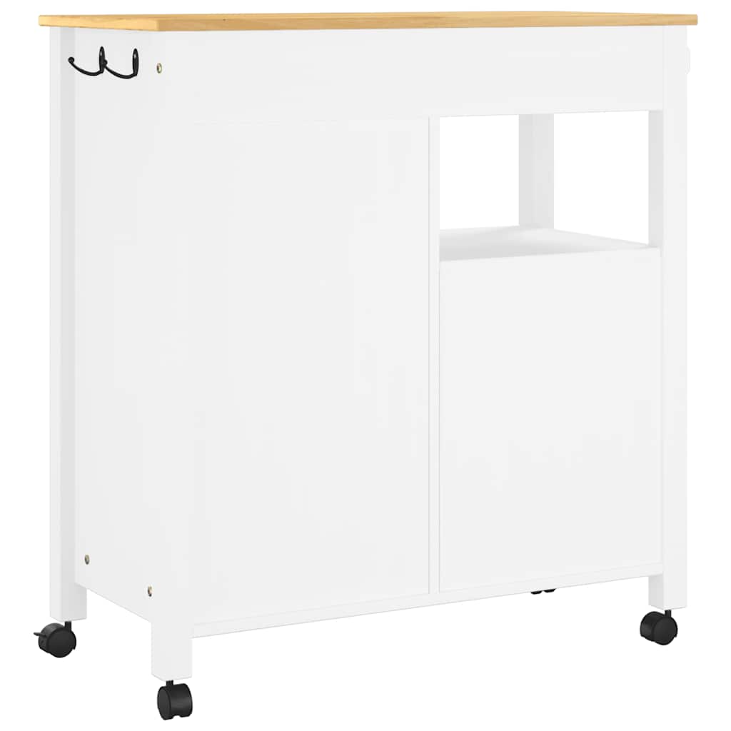 vidaXL Kitchen Trolley MONZA 84x40x88.5 cm Solid Wood Pine