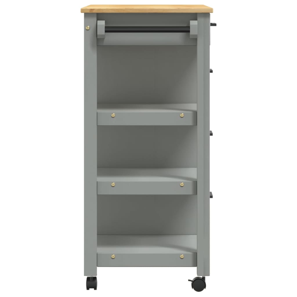 vidaXL Kitchen Trolley MONZA 84x40x88.5 cm Solid Wood Pine