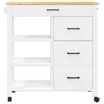 vidaXL Kitchen Trolley MONZA 84x40x88.5 cm Solid Wood Pine