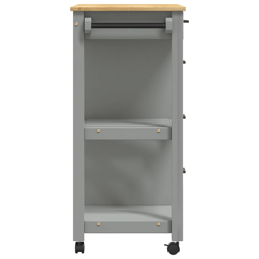 vidaXL Kitchen Trolley MONZA 84x40x88.5 cm Solid Wood Pine