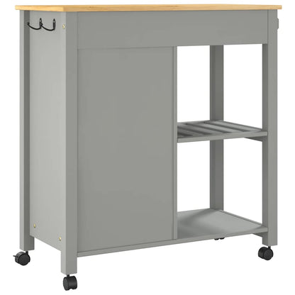 vidaXL Kitchen Trolley MONZA 84x40x88.5 cm Solid Wood Pine