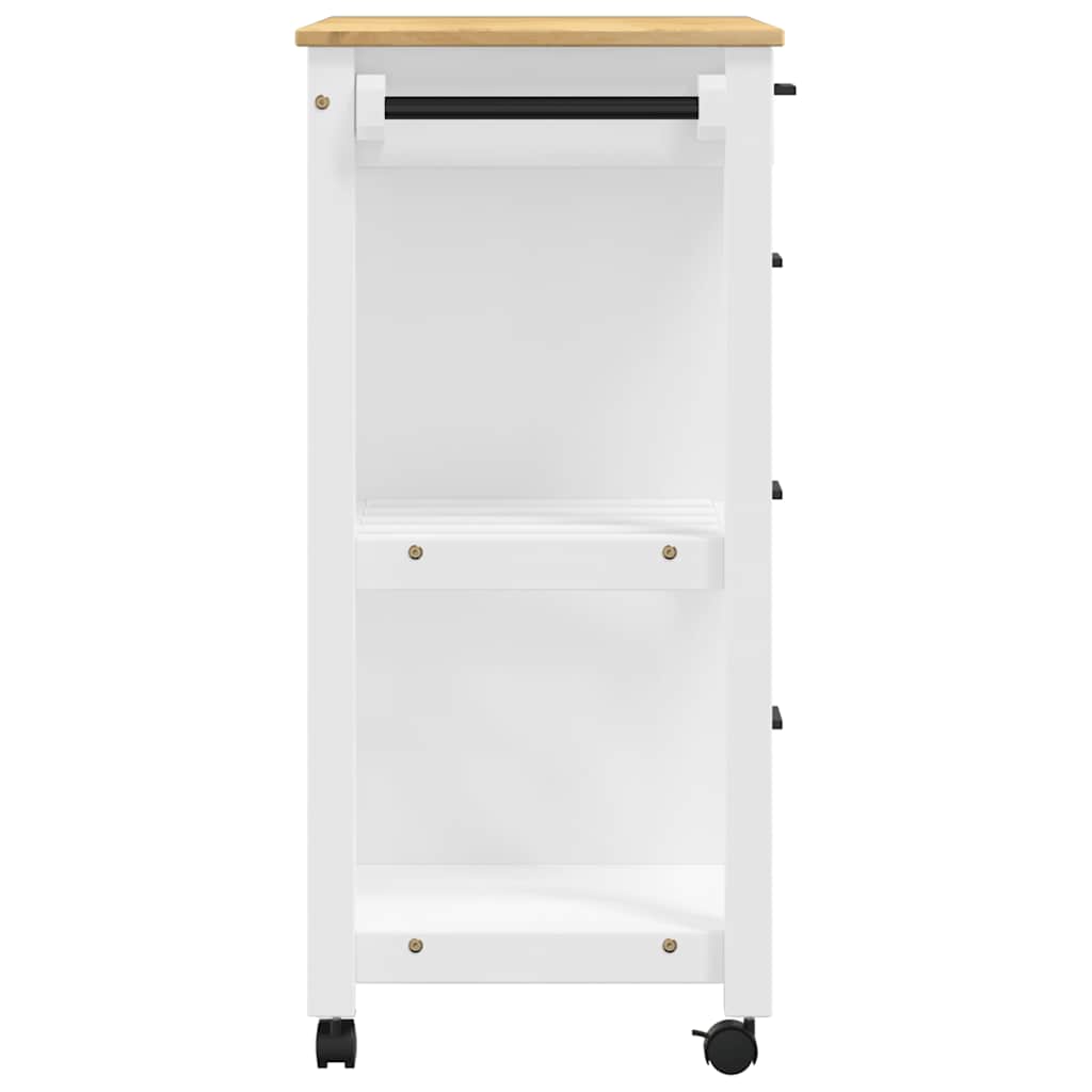 vidaXL Kitchen Trolley MONZA 84x40x88.5 cm Solid Wood Pine