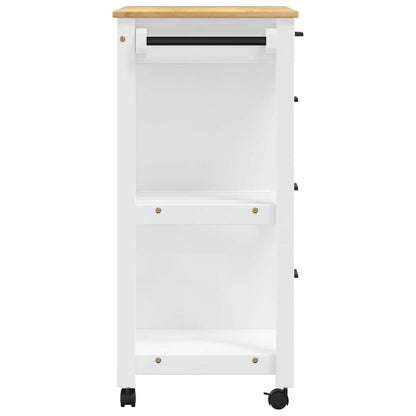 vidaXL Kitchen Trolley MONZA 84x40x88.5 cm Solid Wood Pine