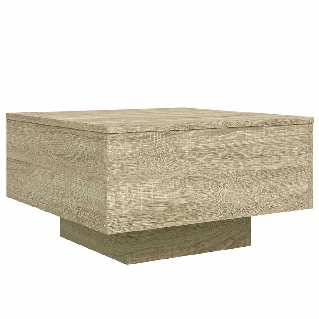 vidaXL Coffee Table Sonoma Oak 55x55x31 cm Engineered Wood