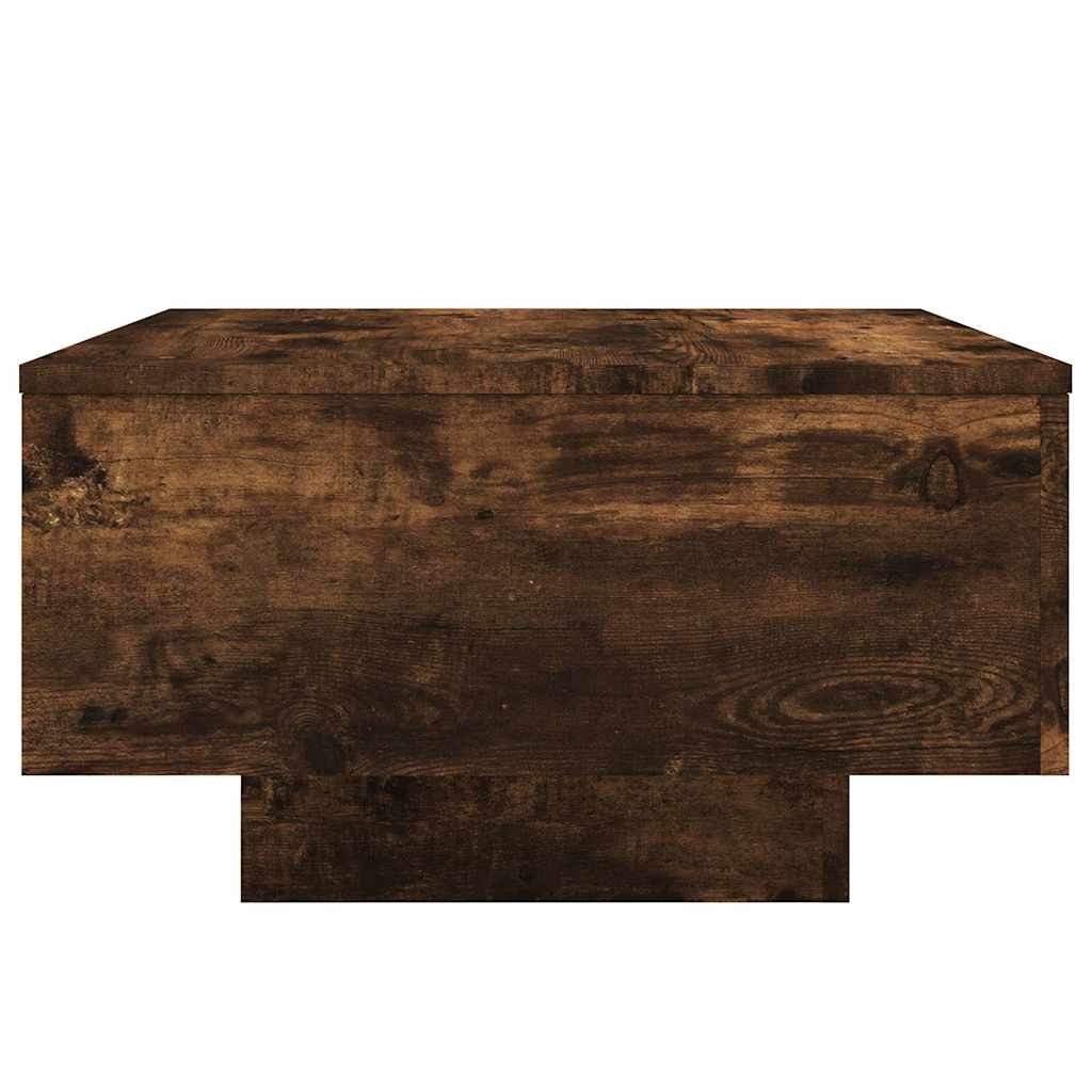 vidaXL Coffee Table Smoked Oak 55x55x31 cm Engineered Wood