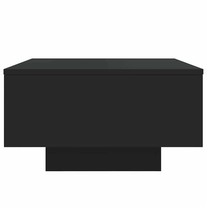 vidaXL Coffee Table with LED Lights Black 55x55x31 cm