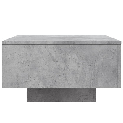 vidaXL Coffee Table with LED Lights Concrete Grey 55x55x31 cm
