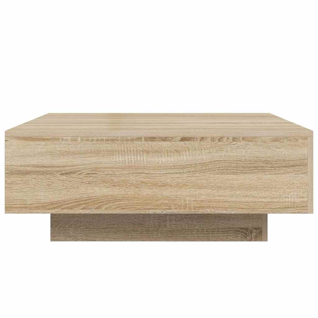 vidaXL Coffee Table Sonoma Oak 80x80x31 cm Engineered Wood