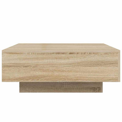 vidaXL Coffee Table Sonoma Oak 80x80x31 cm Engineered Wood