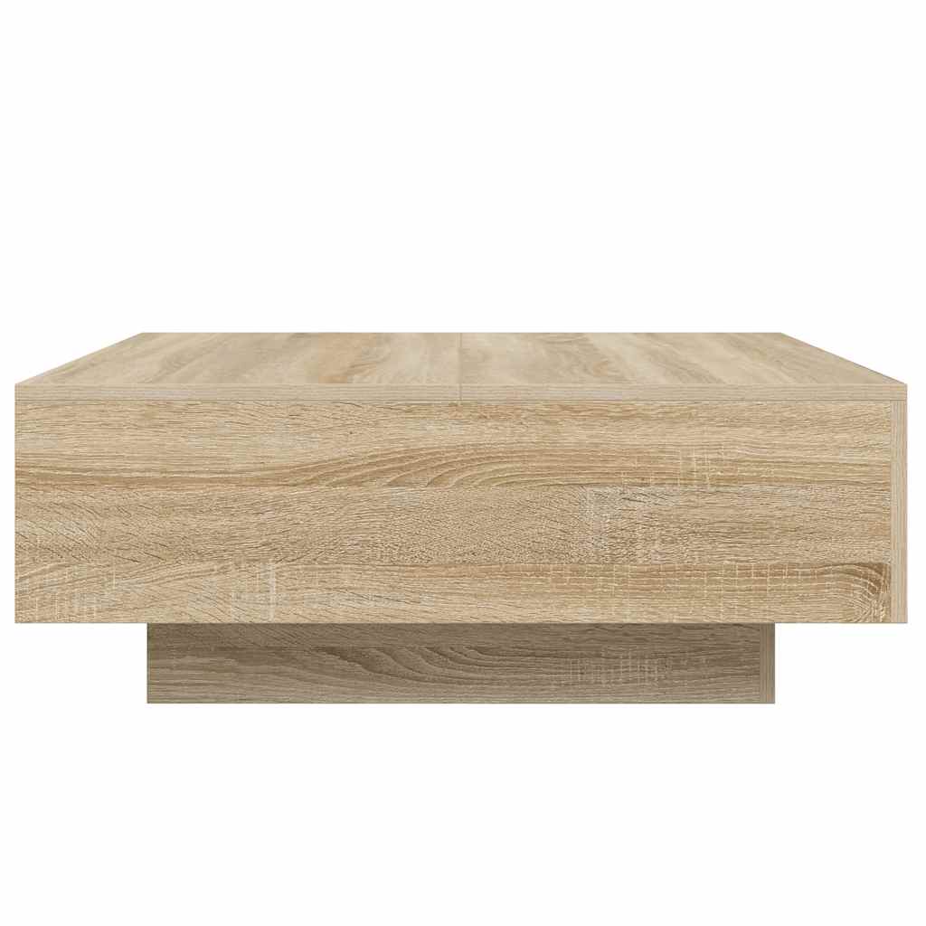 vidaXL Coffee Table Sonoma Oak 80x80x31 cm Engineered Wood