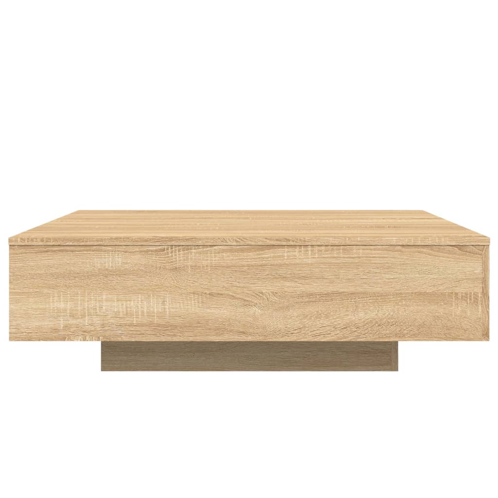vidaXL Coffee Table Sonoma Oak 100x100x31 cm Engineered Wood
