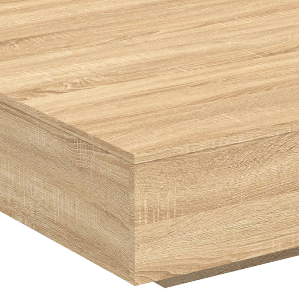 vidaXL Coffee Table Sonoma Oak 100x100x31 cm Engineered Wood