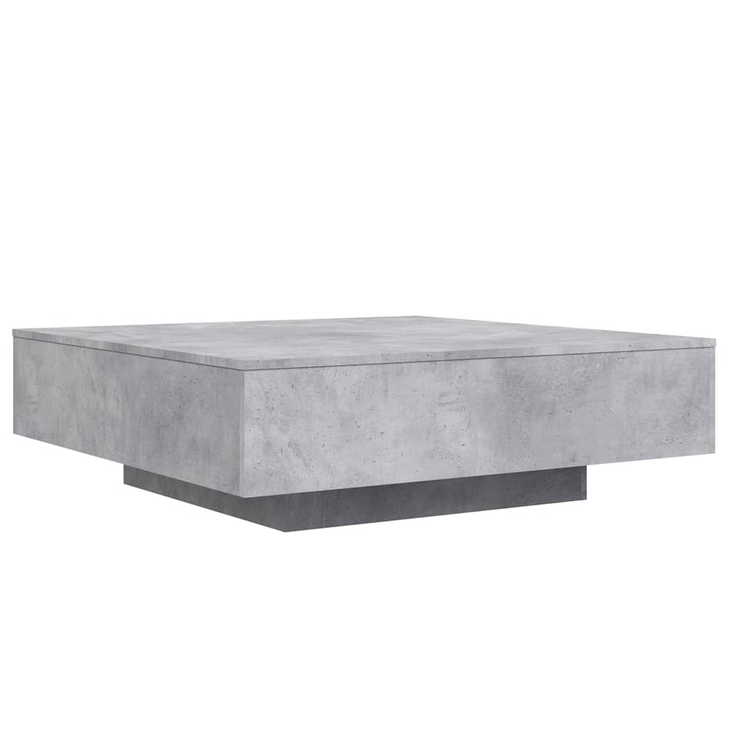 vidaXL Coffee Table Concrete Grey 100x100x31 cm Engineered Wood