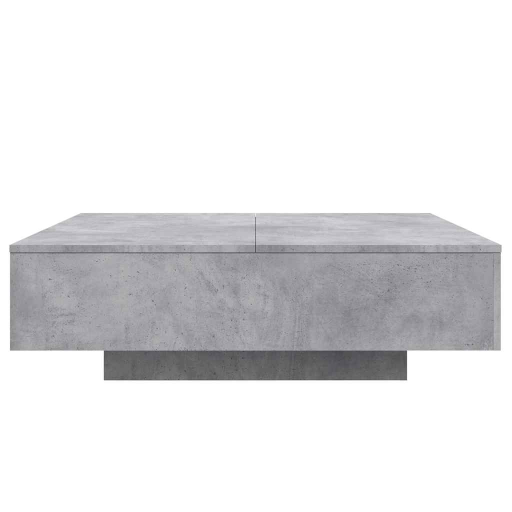 vidaXL Coffee Table Concrete Grey 100x100x31 cm Engineered Wood