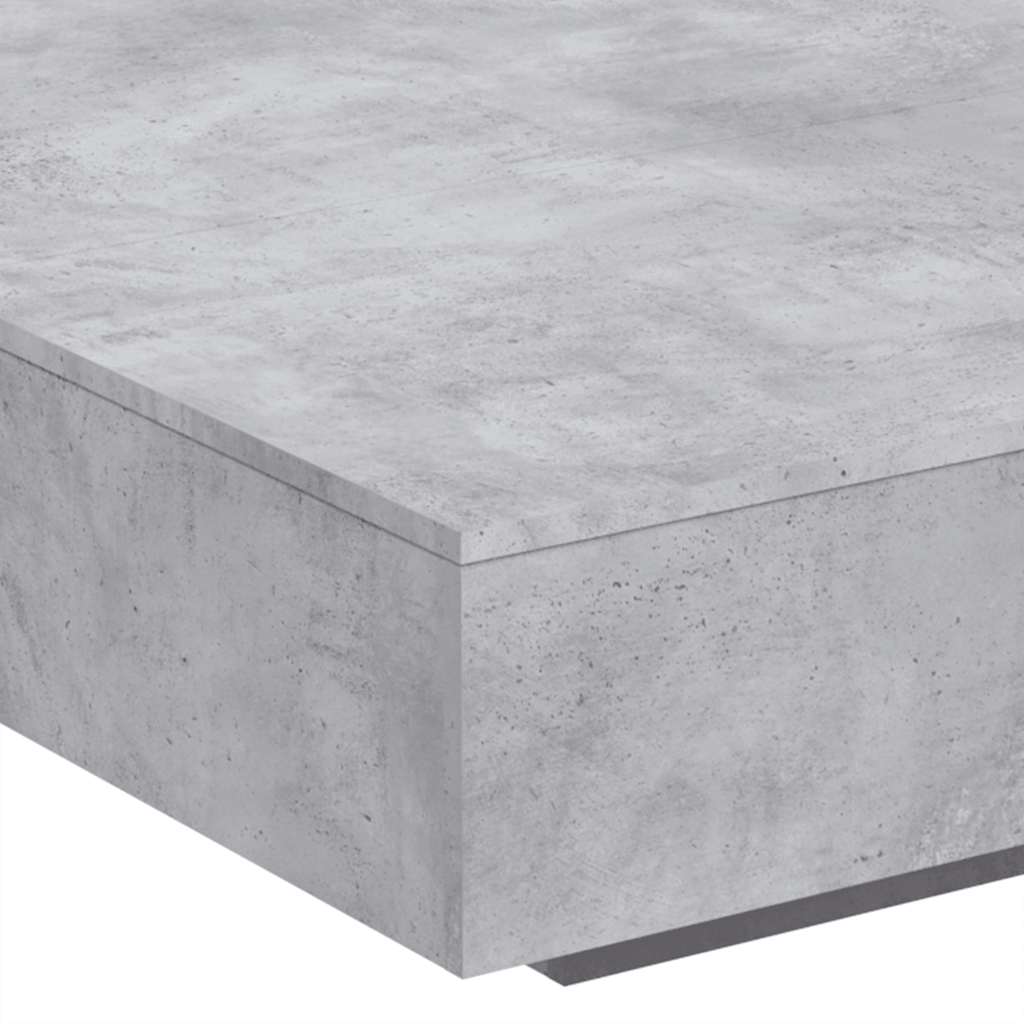 vidaXL Coffee Table Concrete Grey 100x100x31 cm Engineered Wood