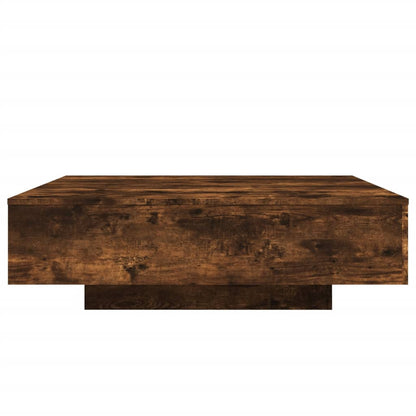 vidaXL Coffee Table Smoked Oak 100x100x31 cm Engineered Wood