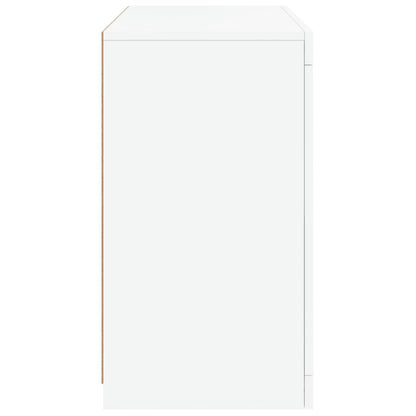 vidaXL Sideboard with LED Lights White 60,5x37x67 cm