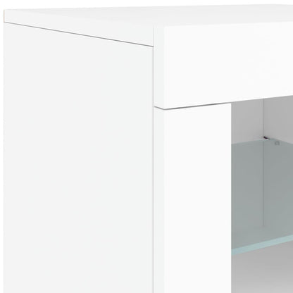 vidaXL Sideboard with LED Lights White 60,5x37x67 cm