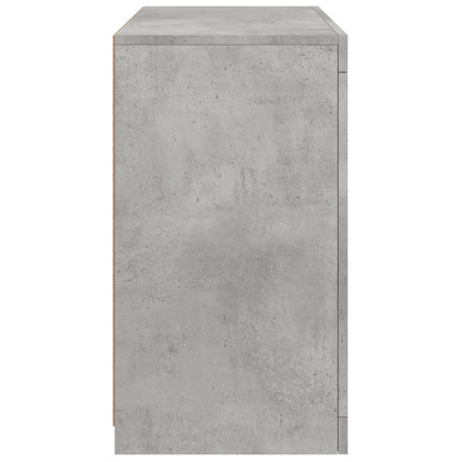 vidaXL Sideboard with LED Lights Concrete Grey 60,5x37x67 cm