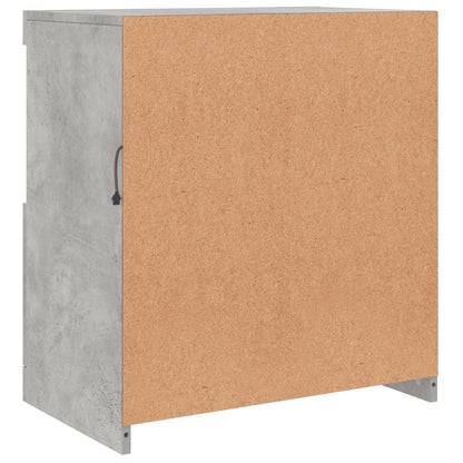 vidaXL Sideboard with LED Lights Concrete Grey 60,5x37x67 cm