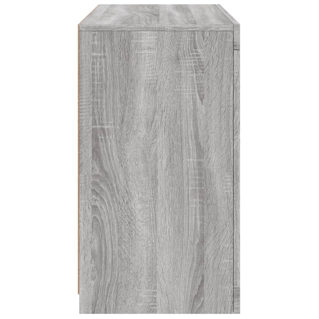 vidaXL Sideboard with LED Lights Grey Sonoma 60,5x37x67 cm