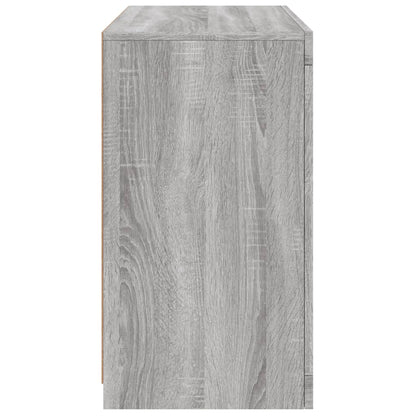 vidaXL Sideboard with LED Lights Grey Sonoma 60,5x37x67 cm