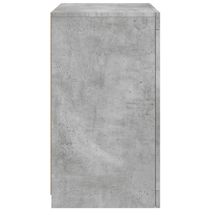 vidaXL Side Cabinets with LED Lights 2 pcs Concrete Grey