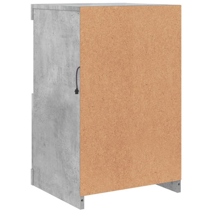 vidaXL Side Cabinets with LED Lights 2 pcs Concrete Grey