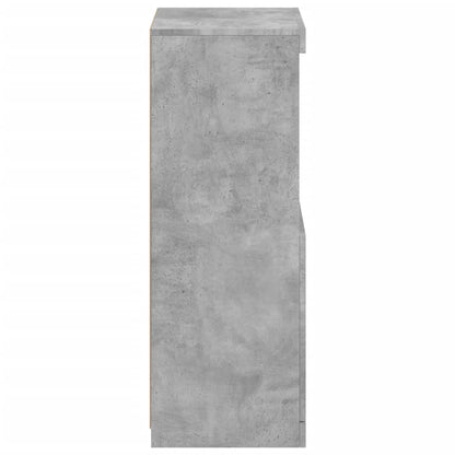vidaXL Sideboard with LED Lights Concrete Grey 41x37x100 cm