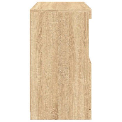 vidaXL Sideboard with LED Lights Sonoma Oak 60x37x67 cm
