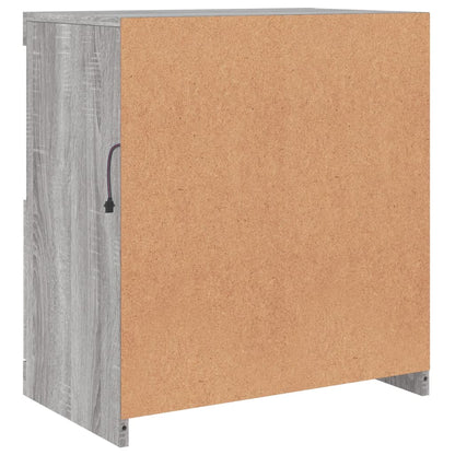 vidaXL Sideboard with LED Lights Grey Sonoma 60x37x67 cm