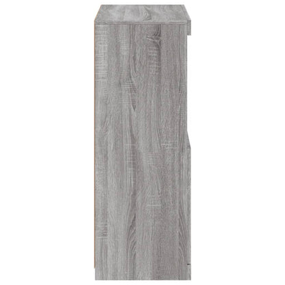 vidaXL Sideboard with LED Lights Grey Sonoma 60,5x37x100 cm