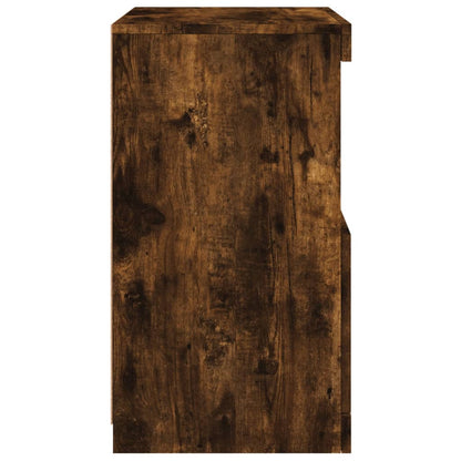 vidaXL Sideboard with LED Lights Smoked Oak 41x37x67 cm