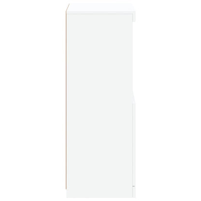 vidaXL Sideboard with LED Lights White 41x37x100 cm