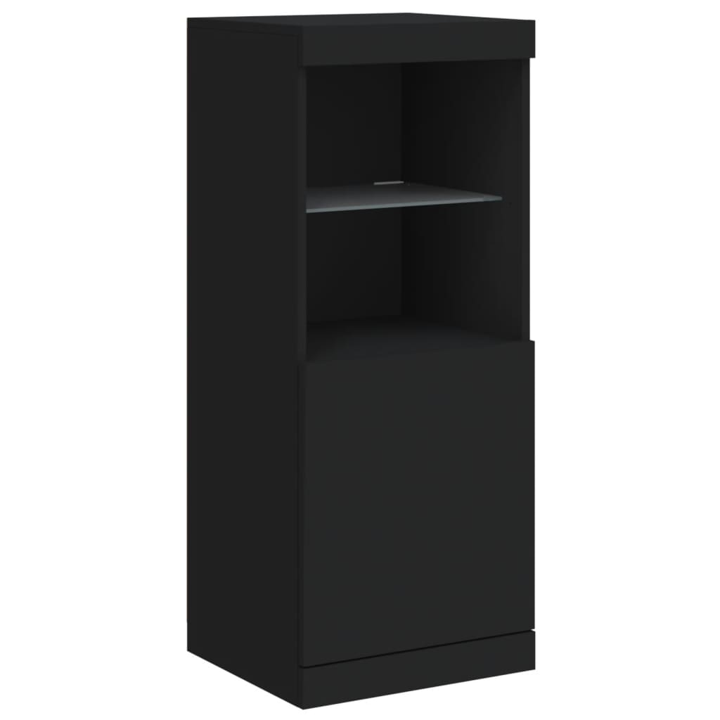 vidaXL Sideboard | Black | Engineered wood, Glass | Medium | Sideboard