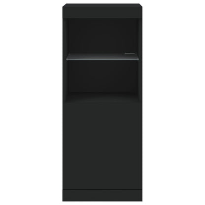 vidaXL Sideboard | Black | Engineered wood, Glass | Medium | Sideboard