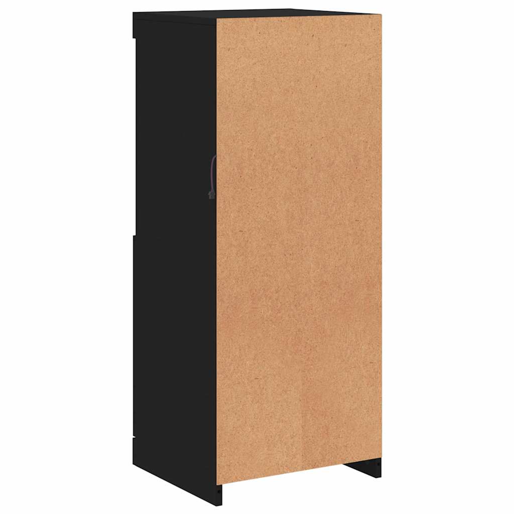 vidaXL Sideboard with LED Lights Black 41x37x100 cm