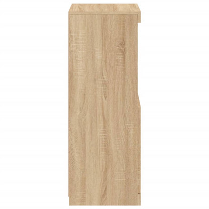 vidaXL Sideboard with LED Lights Sonoma Oak 41x37x100 cm