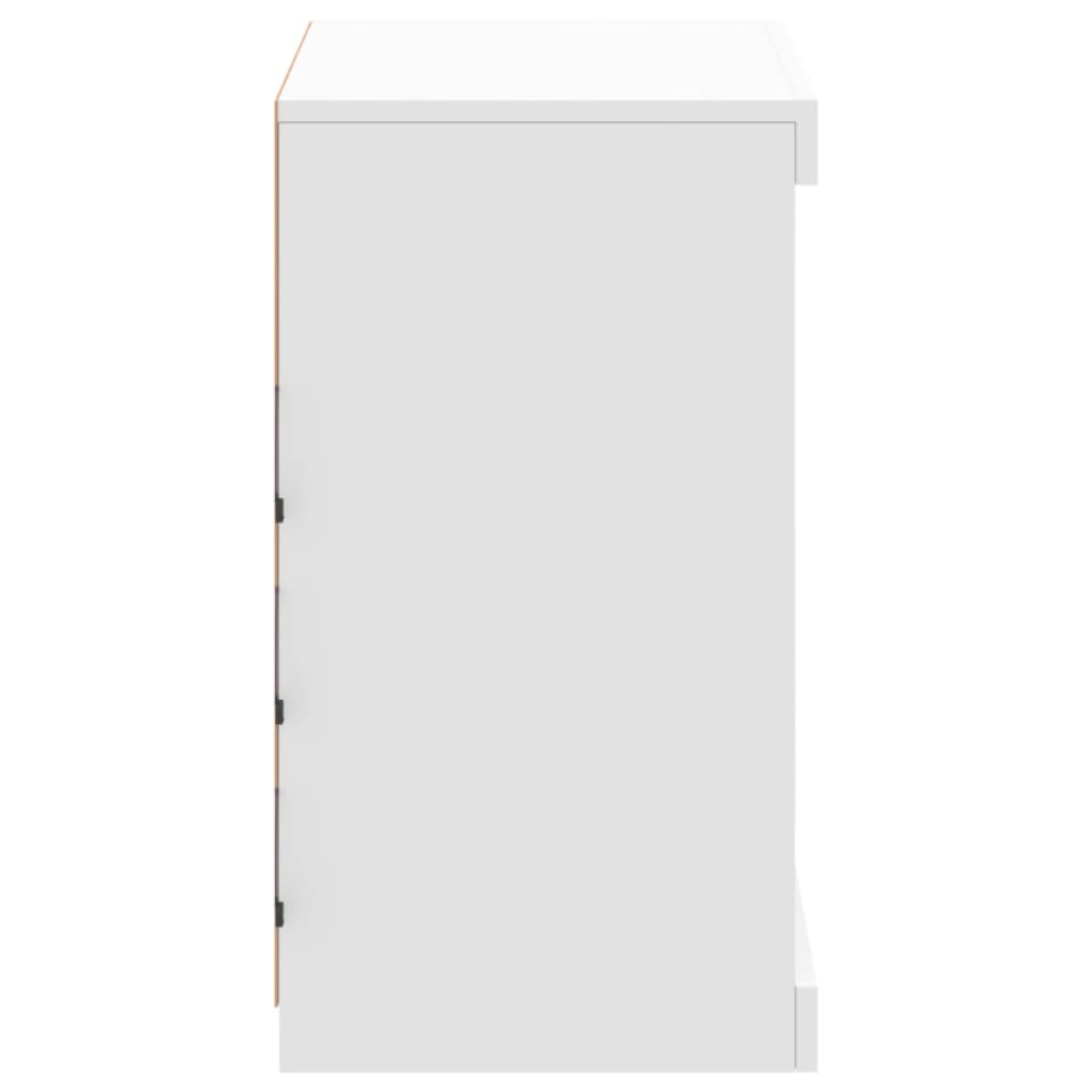 vidaXL Sideboard with LED Lights White 60,5x37x67 cm