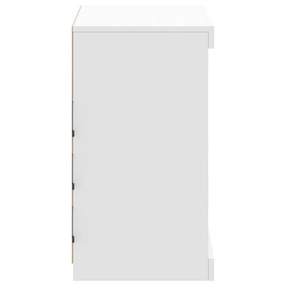 vidaXL Sideboard with LED Lights White 60,5x37x67 cm