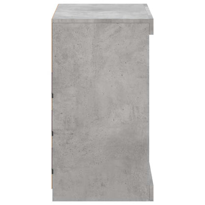vidaXL Sideboard with LED Lights Concrete Grey 60,5x37x67 cm