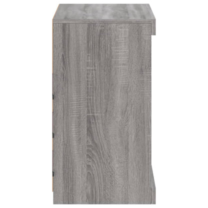 vidaXL Sideboard with LED Lights Grey Sonoma 60.5x37x67 cm