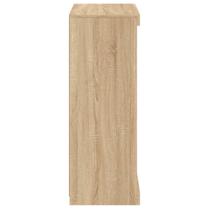 vidaXL Sideboard with LED Lights Sonoma Oak 60,5x37x100 cm