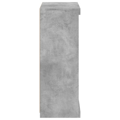 vidaXL Sideboard with LED Lights Concrete Grey 60.5x37x100 cm