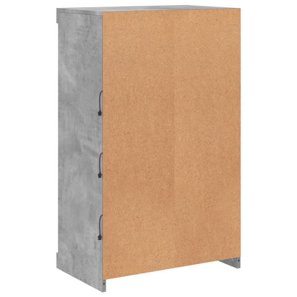vidaXL Sideboard with LED Lights Concrete Grey 60.5x37x100 cm